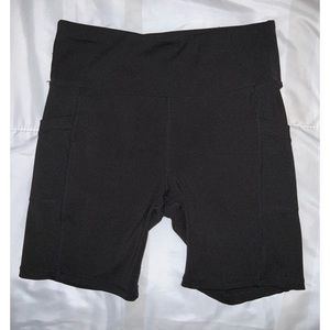 Ebb & Flow High Waisted Black Athletic Shorts